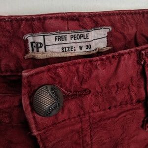 Free People - Rust printed jeans - 30